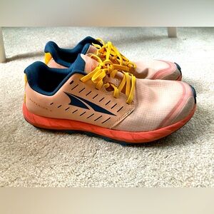 Altra Running Shoes with Orange and Yellow Accents size 9